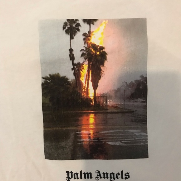 palm angels palm tree t shirt